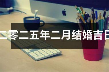<h3>二零二五年二月结婚吉日