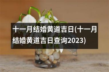 <h3>十一月结婚黄道吉日(十一月结婚黄道吉日查询2023)