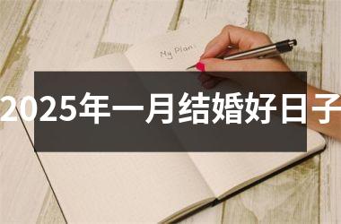 <h3>2025年一月结婚好日子