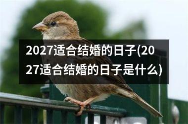 <h3>2027适合结婚的日子(2027适合结婚的日子是什么)