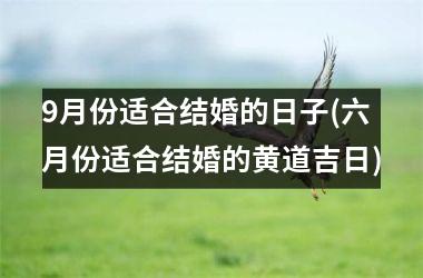 <h3>9月份适合结婚的日子(六月份适合结婚的黄道吉日)
