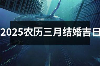 <h3>2025农历三月结婚吉日