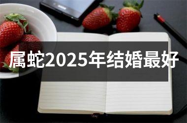 <h3>属蛇2025年结婚最好