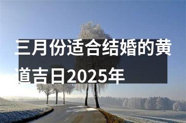 <h3>三月份适合结婚的黄道吉日2025年