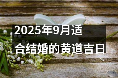 <h3>2025年9月适合结婚的黄道吉日