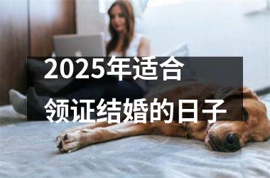 <h3>2025年适合领证结婚的日子