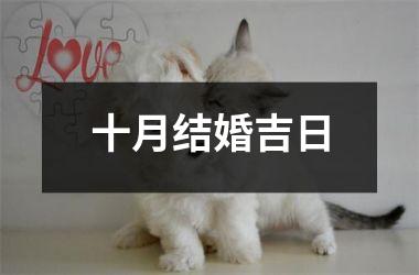 <h3>十月结婚吉日