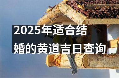 <h3>2025年适合结婚的黄道吉日查询