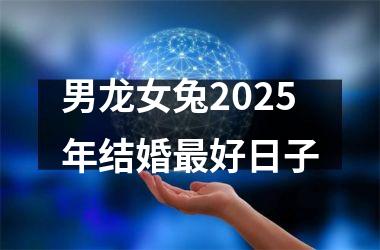 <h3>男龙女兔2025年结婚最好日子