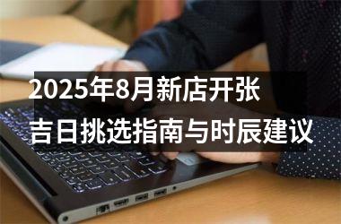 2025年8月新店开张吉日挑选指南与时辰建议
