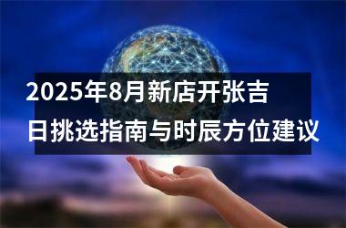 2025年8月新店开张吉日挑选指南与时辰方位建议