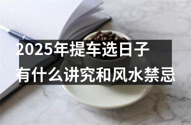 <h3>2025年提车选日子有什么讲究和风水禁忌