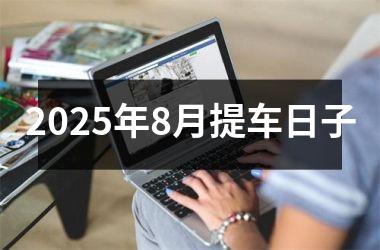2025年8月提车日子