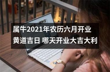 <h3>属牛2021年农历六月开业黄道吉日 哪天开业大吉大利