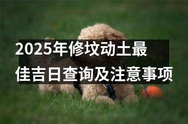 <h3>2025年修坟动土最佳吉日查询及注意事项