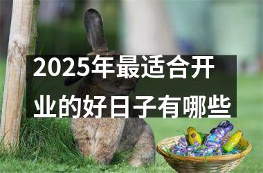<h3>2025年最适合开业的好日子有哪些