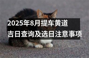2025年8月提车黄道吉日查询及选日注意事项