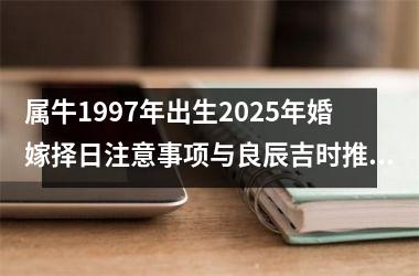 属牛1997年出生2025年婚嫁择日注意事项与良辰吉时推荐