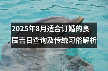 2025年8月适合订婚的良辰吉日查询及传统习俗解析