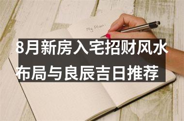<h3>8月新房入宅招财风水布局与良辰吉日推荐