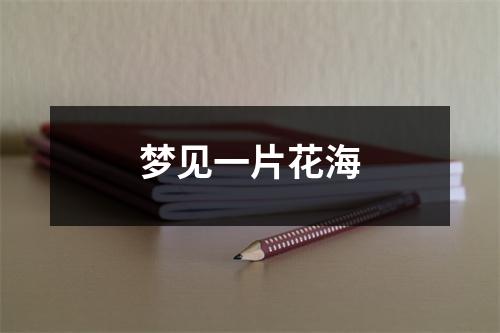 梦见一片花海