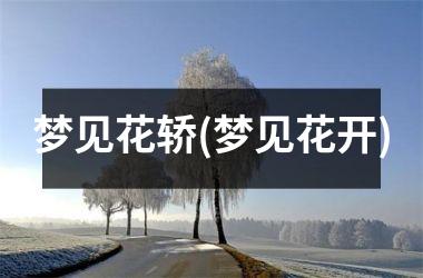 <h3>梦见花轿(梦见花开)