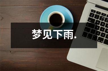 <h3>梦见下雨.