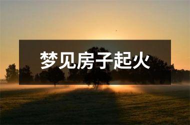 <h3>梦见房子起火