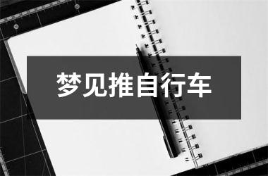 <h3>梦见推自行车