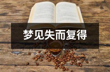<h3>梦见失而复得