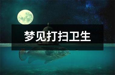 <h3>梦见打扫卫生