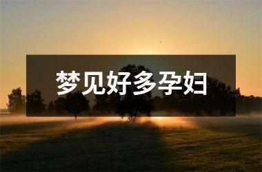 <h3>梦见好多孕妇