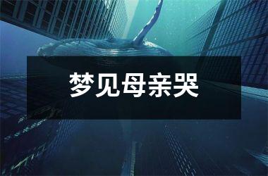 <h3>梦见母亲哭