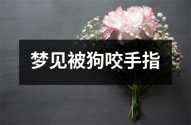 <h3>梦见被狗咬手指