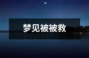 <h3>梦见被被救