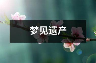 <h3>梦见遗产