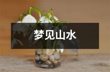 <h3>梦见山水