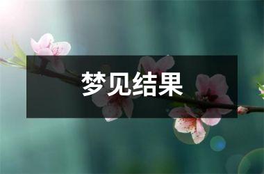 <h3>梦见结果