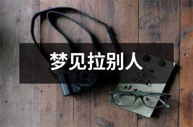 <h3>梦见拉别人