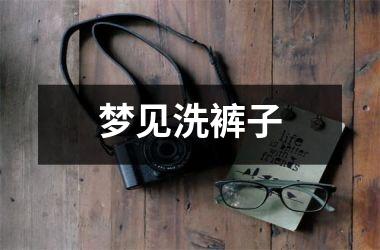 <h3>梦见洗裤子