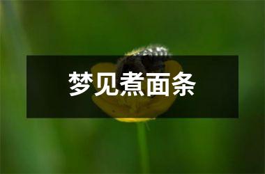 <h3>梦见煮面条