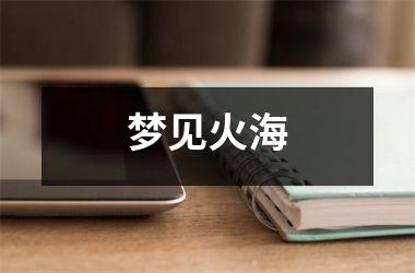 <h3>梦见火海