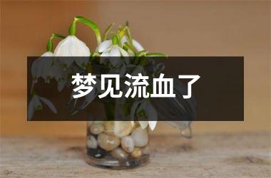 <h3>梦见流血了