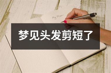 <h3>梦见头发剪短了