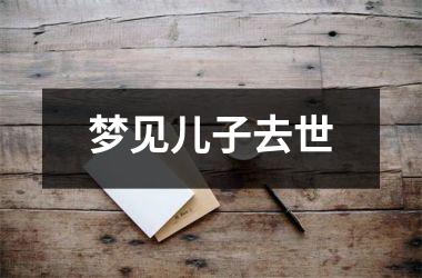 <h3>梦见儿子去世