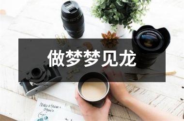 做梦梦见龙