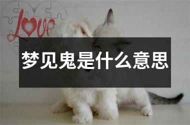 <h3>梦见鬼是什么意思