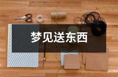 <h3>梦见送东西