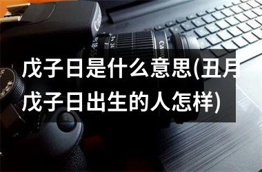 戊子日是什么意思(丑月戊子日出生的人怎样)