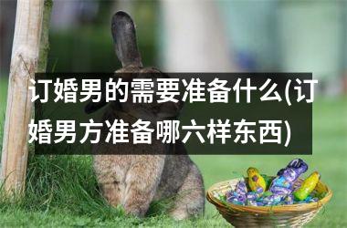 <h3>订婚男的需要准备什么(订婚男方准备哪六样东西)